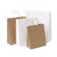 25 Bolsas de papel asa rizada 14X21+8CM