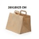 25 BOLSAS PAPEL BASE ANCHA KRAFF 26X18X25CM