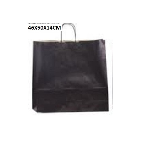 25 BOLSAS DE PAPEL ASA RIZADA 44X49+14cm