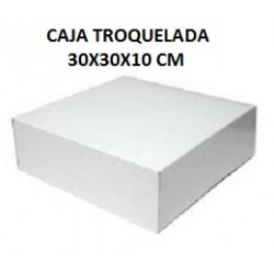 CAJA TROQUELADA 30X30X10 CM.
