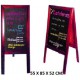PIZARRA CABALLETE 2 CARAS 55X85
