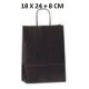 25 BOLSAS DE PAPEL ASA RIZADA 18X24+8CM